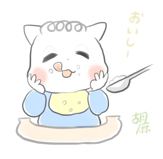 【育児記録】 ごはんあげてる時に「おいし〜」って言うと、こーゆーポーズをとってくれる次女ちゃん。