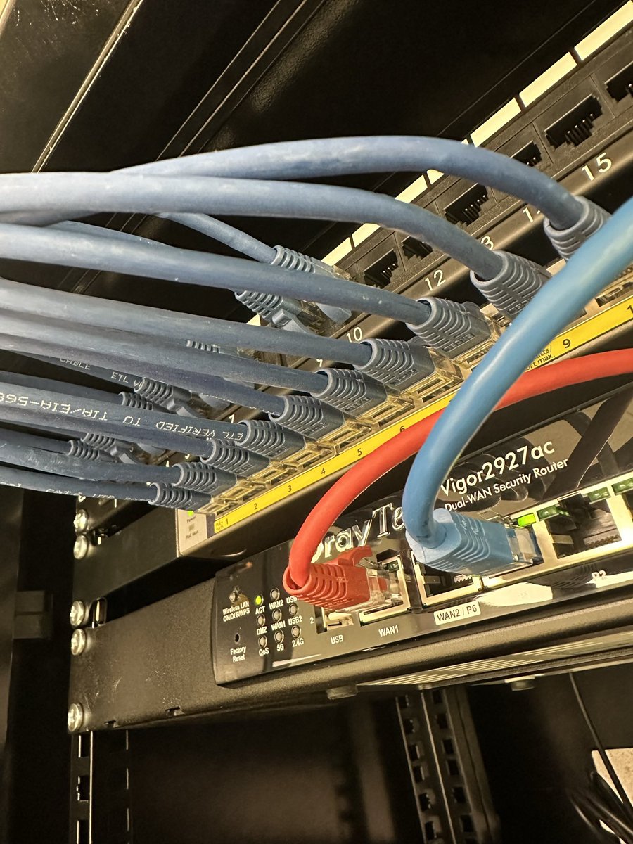 Datanetex's tweet image. Site visit this afternoon to managed office. Occupant about to move in but no network hardware. No problem! Our Engineers carry spares &amp;amp; often new kit too. #itsupport #managedit #network #Draytek #networking #HappyFriday