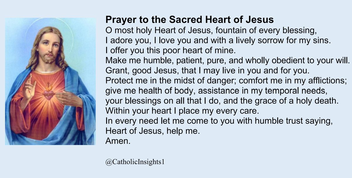 Heart of Jesus, Son of the eternal Father, have mercy on us!
#SacredHeartOfJesus #sacred #CatholicTwitter #CatholicCommunity #CatholicValues #prayer