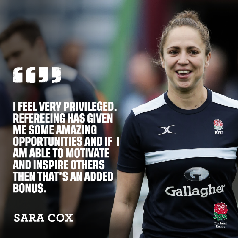 EnglandRugby's tweet photo. Congratulations @sarah_hunter8 &amp; @SaraCoxRef! 🙌

England's most-capped player in history and one of the pioneers of women's refereeing have been recognised for their remarkable achievements in the sport 👏