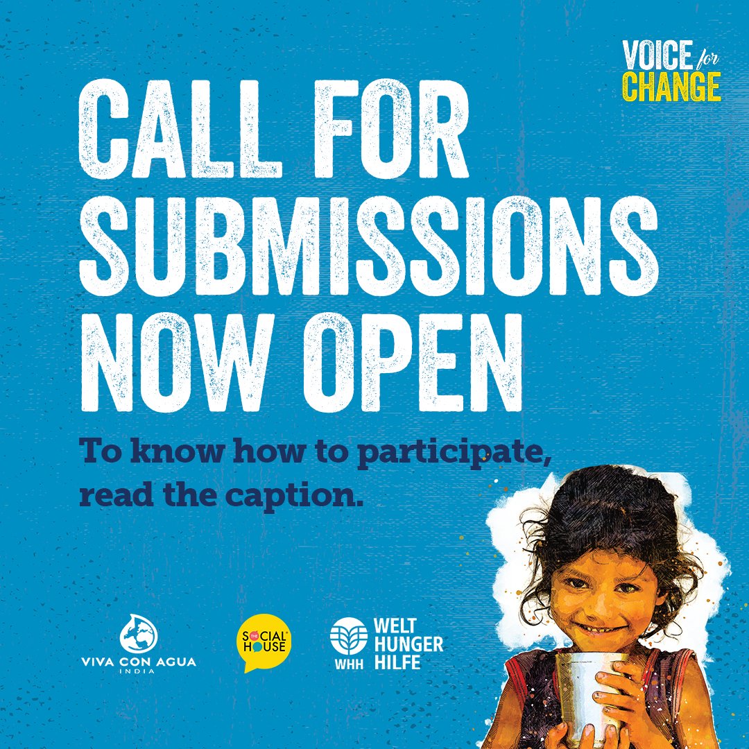 tsh_india's tweet photo. We invite poets, storytellers, and artists of all kinds to participate and contribute their voices to the cause. To submit your content, click here: https://t.co/5HPlZU97Gq

@VivaconAgua @Welthungerhilfe 
#Water4All #All4Water #WaterIsAHumanRight https://t.co/Fpc9Bk2FzC