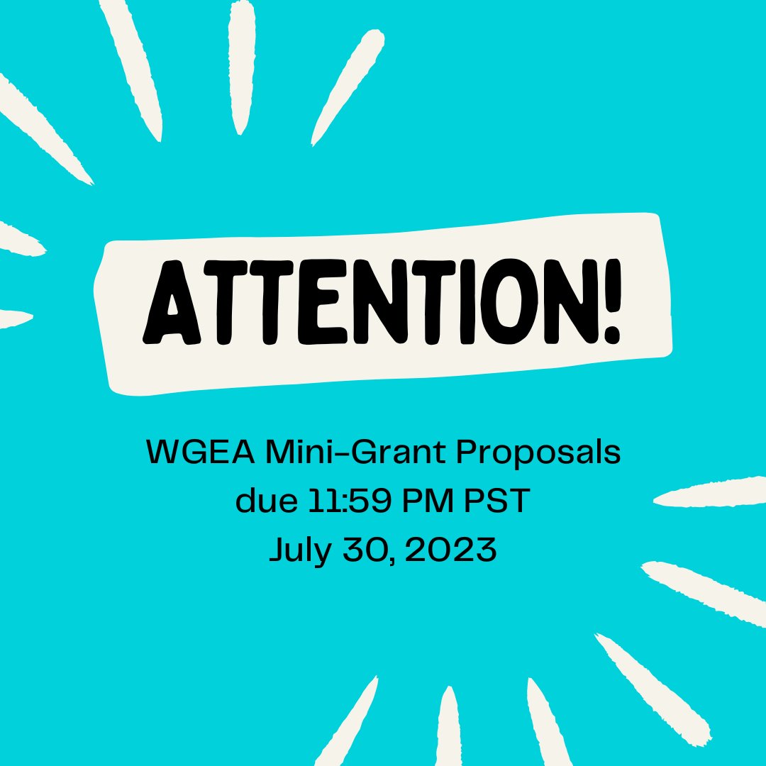 The WGEA seeks to promote scholarship in medical education. Up to $5,000 available to that end. Submission instructions: docs.google.com/document/d/1Js…