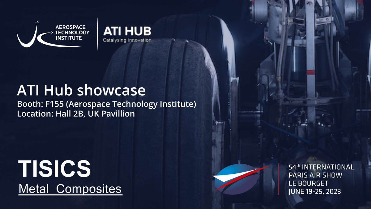 Join us next week at the #ParisAirShow 🇫🇷 ✈️ ➡️ June 19th-25th 2023 ➡️ Booth Number: F155 @UKAeroInstitute ➡️ Location: Hall 2B, UK Pavilion Learn how we're revolutionising the #aerospace industry & how our solutions can help you⚡️ @salondubourget #NetZero #AdvancedMaterials