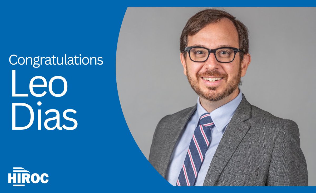 HIROCGROUP's tweet photo. HIROC is pleased to announce that @LeoDiasTweets has stepped into the role of VP, Information Technology Services. https://t.co/3eSaaltfmK

“We’re eager to watch how Leo and his team evolve our strategic priorities, including our information technology strategy,” said @cagaulton https://t.co/V7KMnEINRf