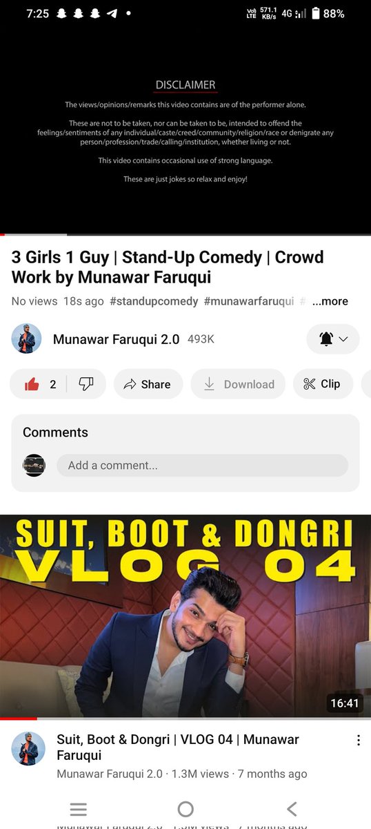 @munawar0018 just dropped an standup video #MunawarMusic #munawar #munawarfaruqui #munawarkijanta #MKJW #mkj #newstandup #standupcomedy