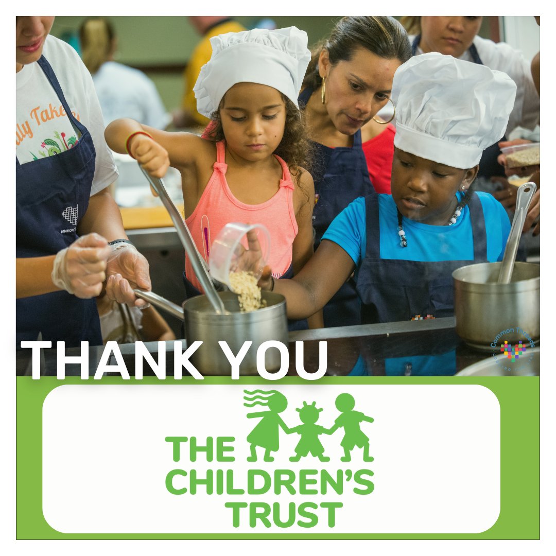 Thank you to @childrenstrust for supporting Common Threads and children's nutrition education in the Miami community! Equipping children with the knowledge and resources they need to lead healthier lives is a big part of who we are. #NutritionEducation