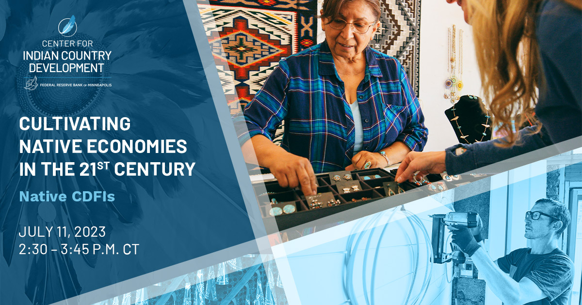 FedIndianCenter's tweet image. 📣We're thrilled to announce the 2nd event in our 2023 webinar series Cultivating Native Economies in the 21st Century. Join us July 11 to explore the unique lending practices of #NativeCDFIs—a vital source of credit &amp;amp; financial services in #IndianCountry. bit.ly/3Pjgx2w