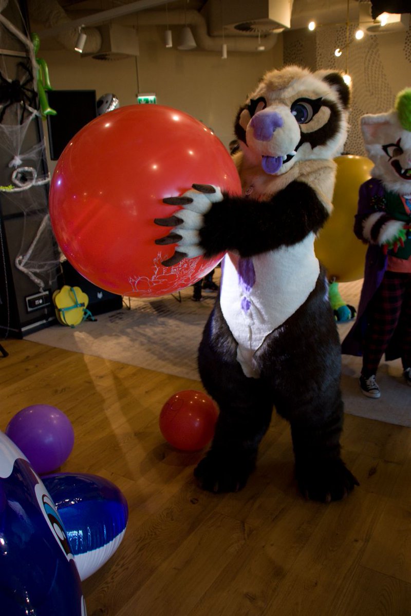 And she's got the biggest balls of them all 😎 #FursuitFriday