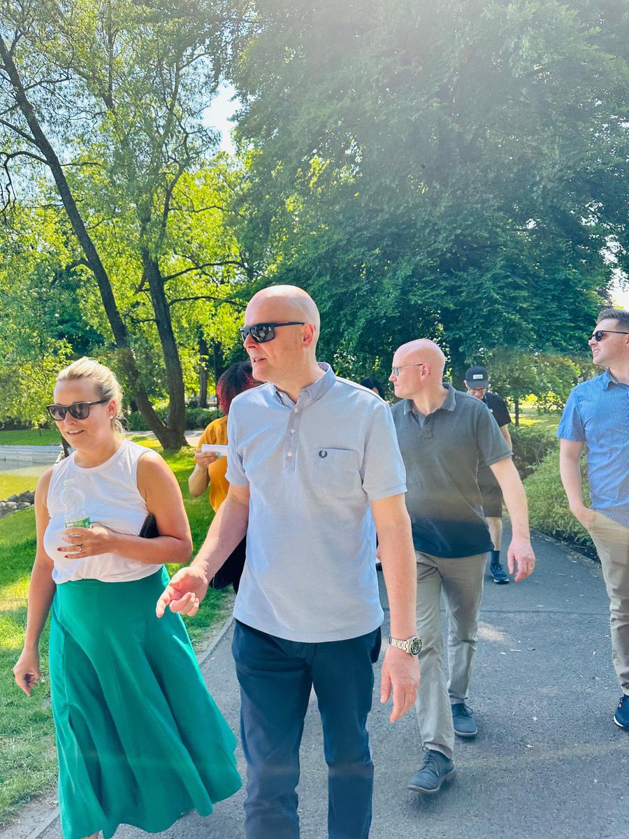 FssDocConf's tweet photo. Making the most of the weather and the surroundings with @PathsforAll #FoSSStirlingDoctoralConference2023 https://t.co/pbdXLcL6qn