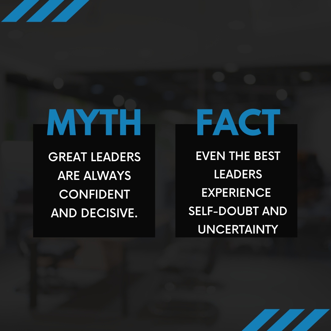 Despite what we might think, even the best leaders experience self-doubt and uncertainty. 

So don't be afraid to admit when you don't have all the answers - it's a sign of strength, not weakness. 

#leadershipmyths #leadershipdevelopment #teamwork