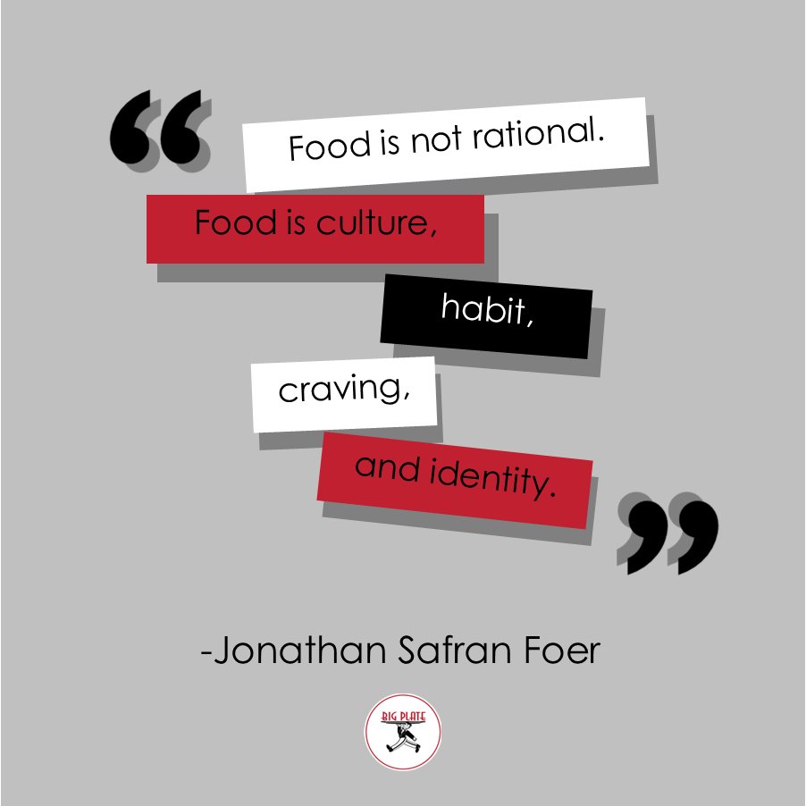 Food is a lot of things. What is it to you?

#FoodQuote #JonathanSafranFoer