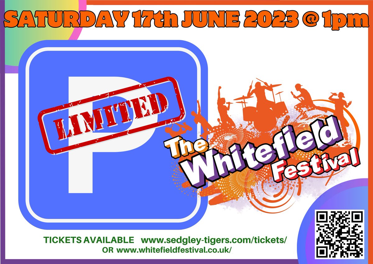 Limited parking spaces available at The Whitefield Festival  Please be respectful of our neighbourhood 🙏🏻
