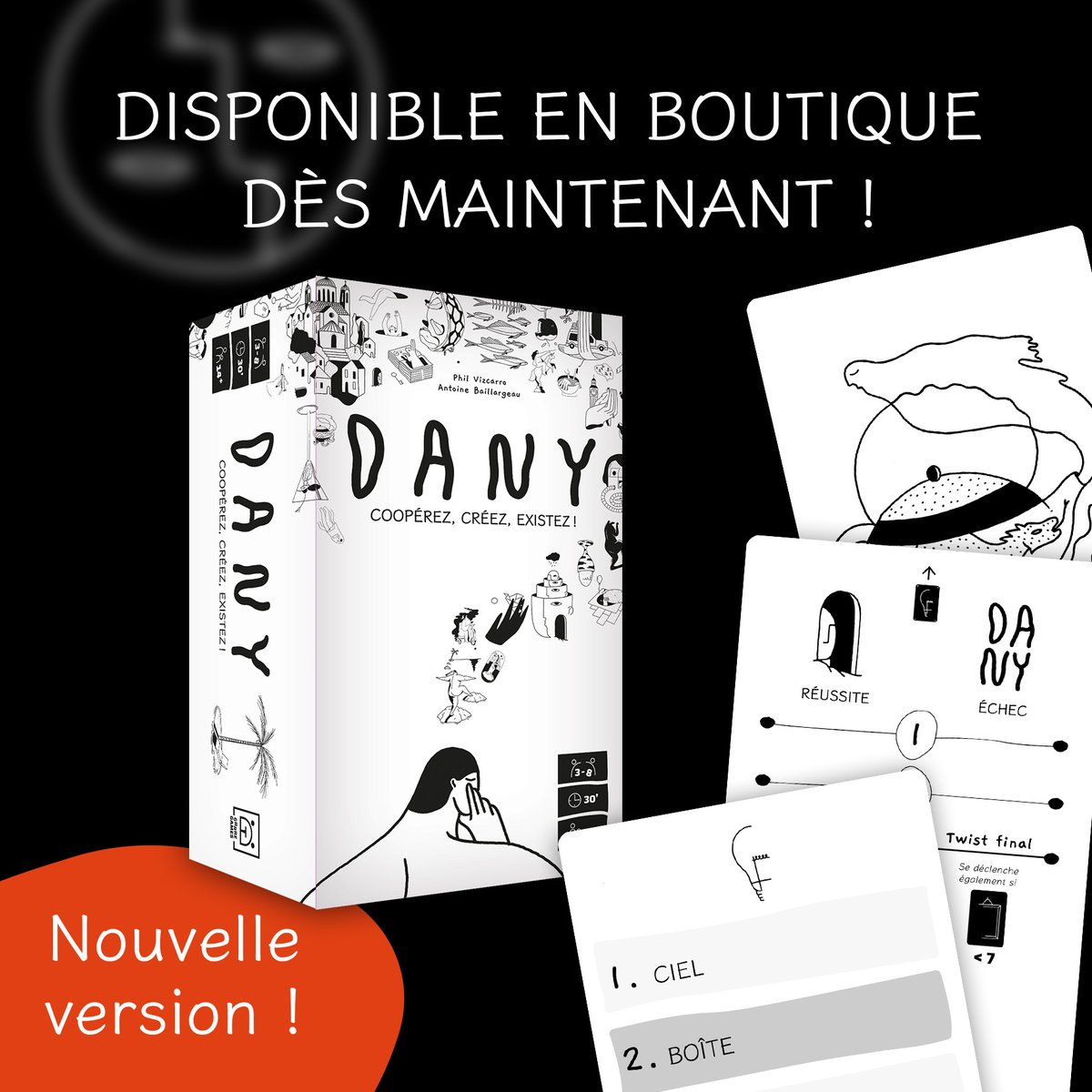 😍 Quelle fierté de pouvoir vous présenter cette nouvelle version de Dany! 😍

Dany dans sa nouvelle version est officiellement disponible en boutiques!

🔥Nous vous souhaitons d'excellentes parties! 🔥

#grrregames #Dany #j2s