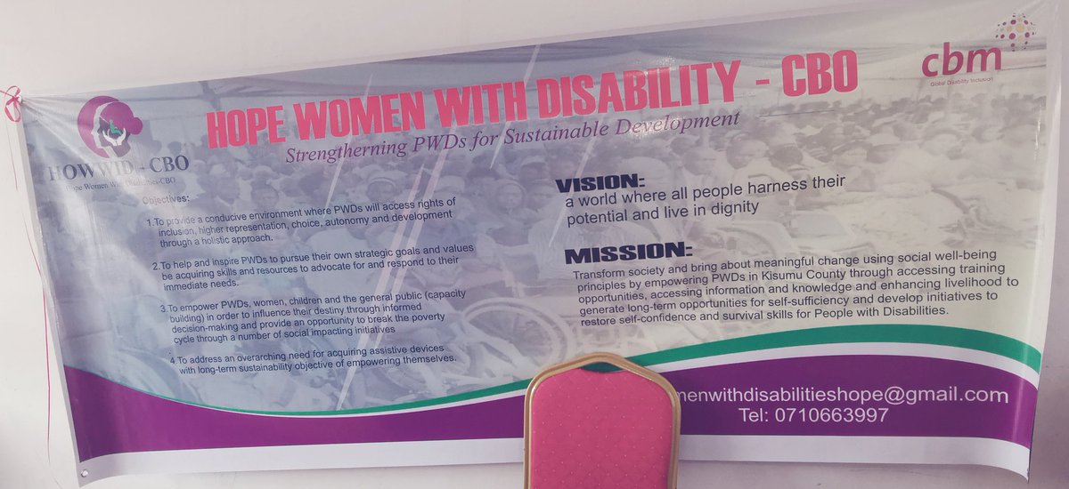 Took a while 😊 but we are happy to join Hope Women With Disability CBO in Kisumu to implement a 1-year project of persons with disability generating own income, sensitizing communities on Inclusion and services, and growing as an organization. Congratulations team #HOWWID