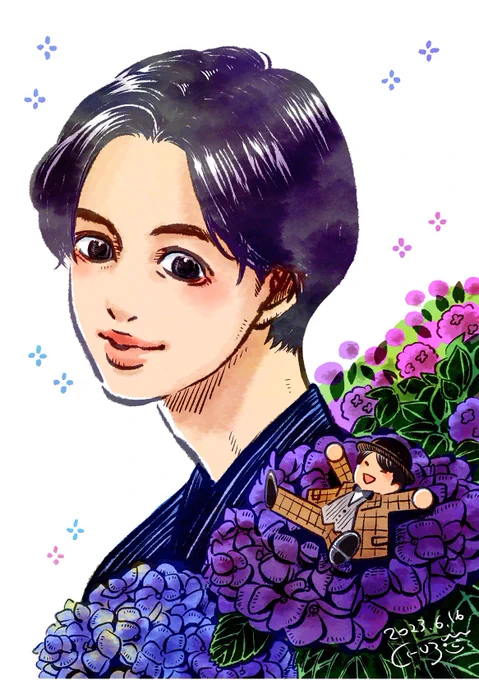 「らんまん」竹雄とミニ万太郎🌼

あさイチでFAX貼られなかったけど描けて満足☺️ 