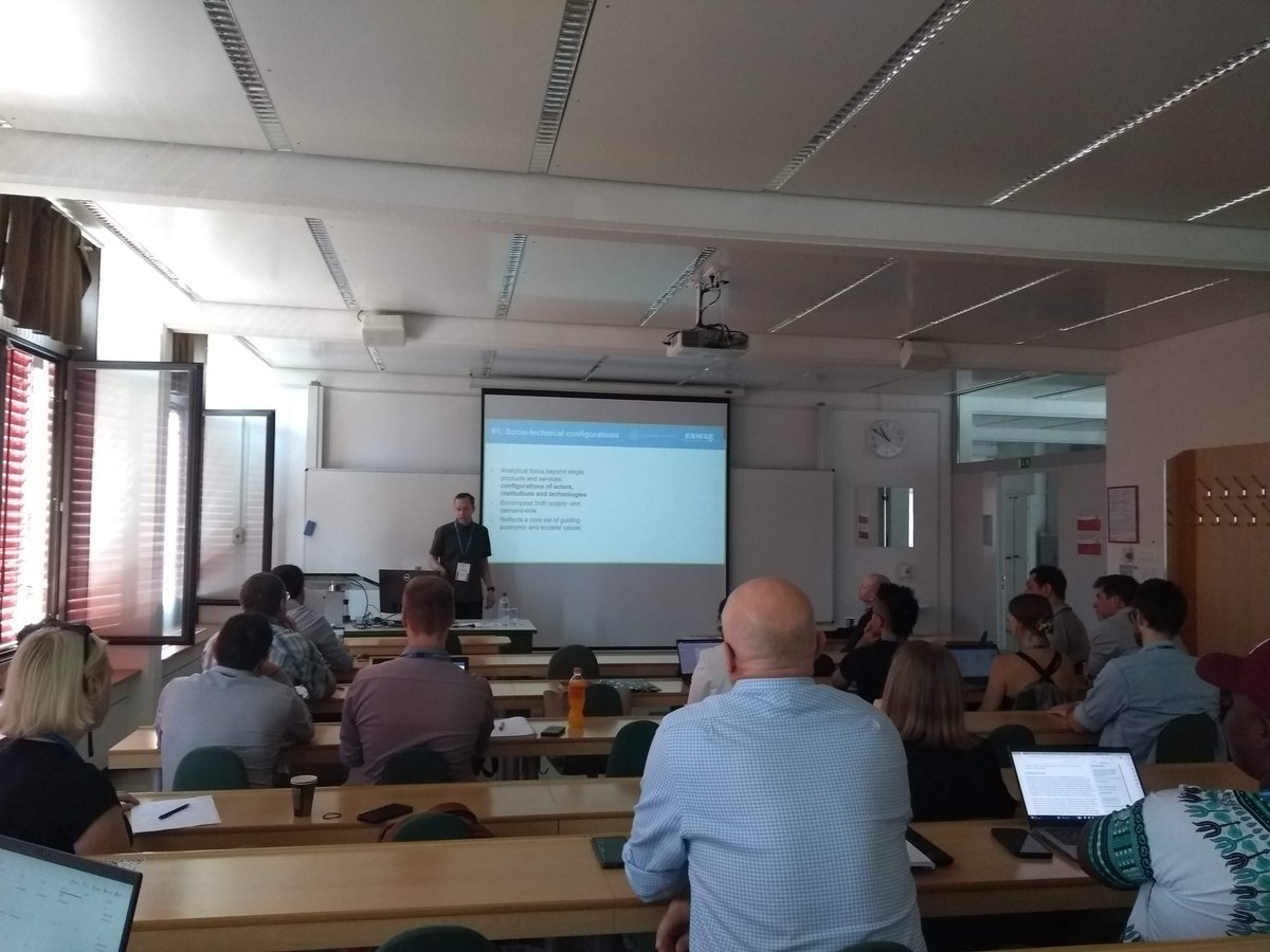 In the RSA Conference (Slovenia). Conference about 'Sustainable Financing and Unsustainable Debt' and some presentations about Sustainability Transitions. #RSA23