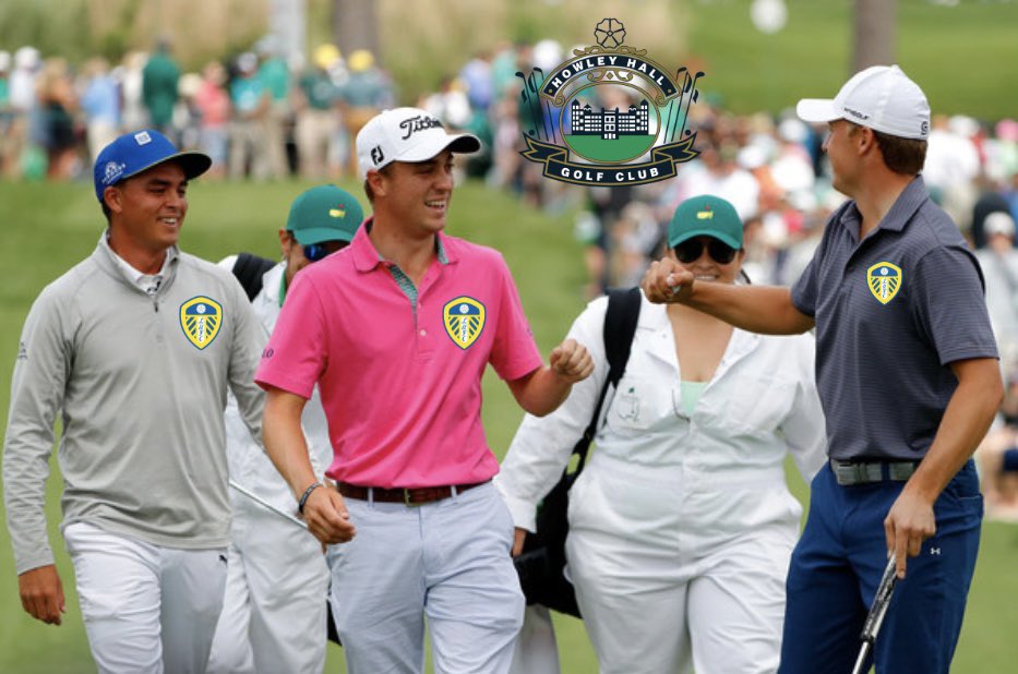 Ey Up! <a href="/JustinThomas34/">Justin Thomas</a> <a href="/RickieFowler/">Rickie Fowler</a> <a href="/JordanSpieth/">Jordan Spieth</a> now that you are fully fledged <a href="/leedsunited/">Follow @LUFC</a> fans pop in for a game when you visit Elland Road or even better as prep for @theopen 
The course is👌 and home to @dpworldtour winners <a href="/DanielGavins/">Daniel Gavins</a> and <a href="/marcusarmitage1/">Marcus Armitage</a> #mot #alaw
