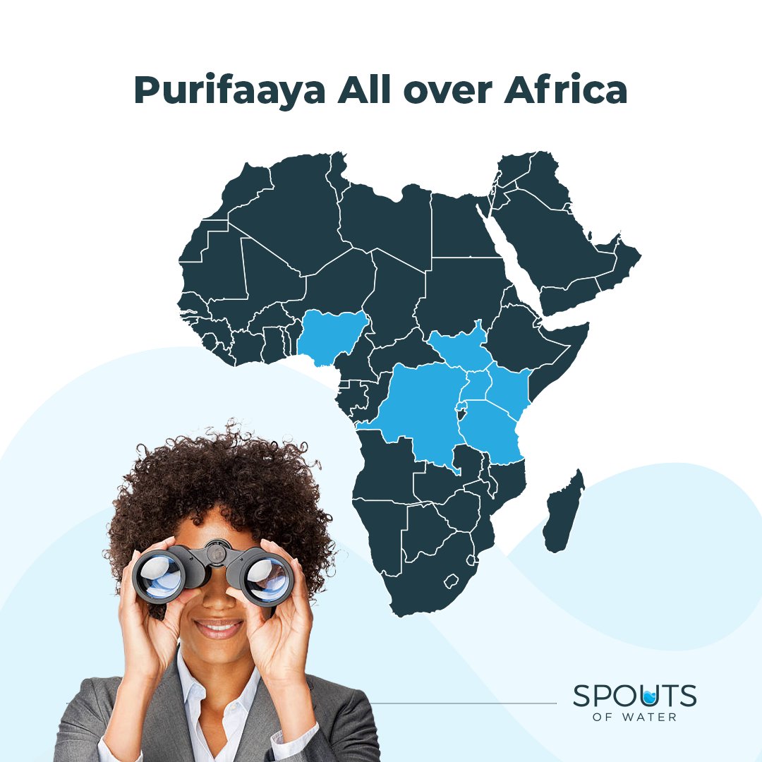 spoutsofwater's tweet photo. We are committed to expanding our reach and bringing our innovative solutions to all communities across Africa 🙂 #spoutsofwater #cleanwaterforall #purifaaya https://t.co/icvqaCS1vW