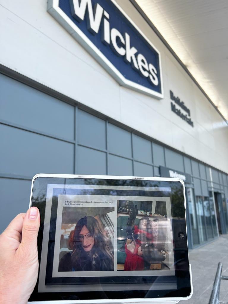 Buckinghamshire WRN members are visiting their local @Wickes stores to let customers know management think anyone who supports single sex spaces is a bigot. Looks like they are losing a LOT of custom as a result! If you are about safety for women and girls then #BoycottWickes