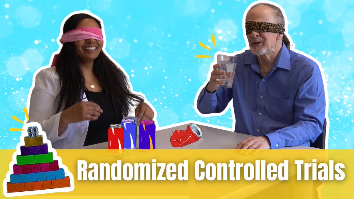 Randomized, double-blind, placebo-controlled trials, explained by a nutrition scientist #hierarchyofevidence. youtu.be/rmsnicDN7gg