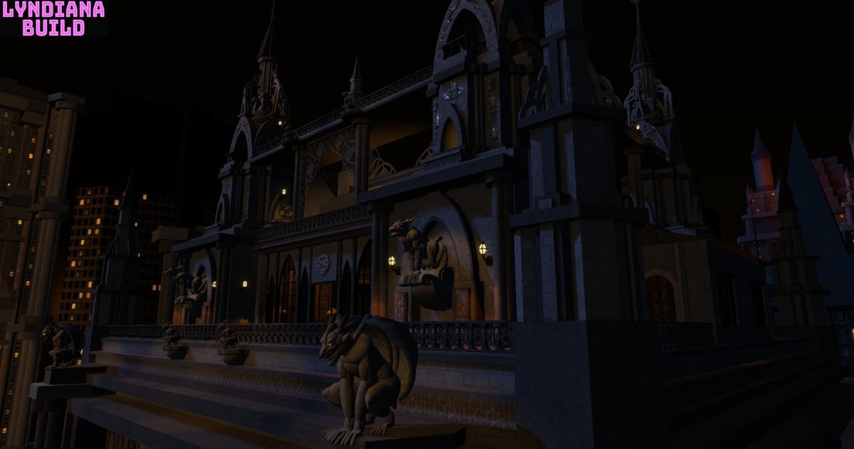 A gargoylesque apartment overlooking a dark city...
#3DXChat #gargoyles #room #build