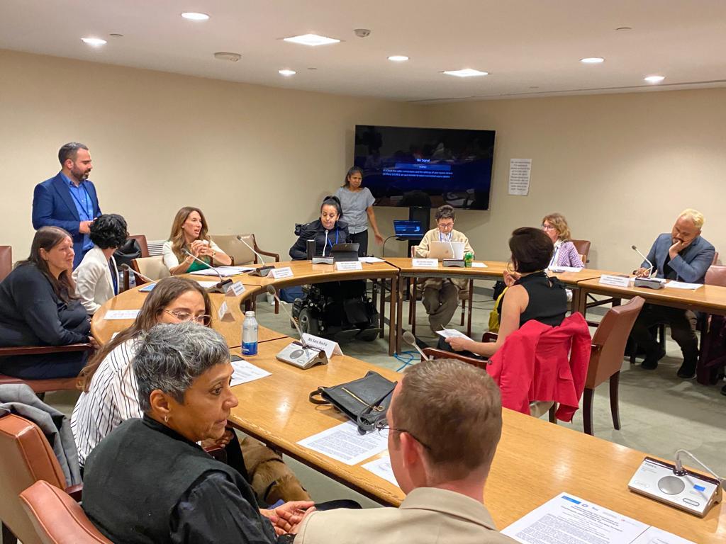ENIL_EU's tweet image. Yesterday, the room was full for the #COSP16 side-event we co-organized to reflect on the implementation of the Guidelines on #Deinstitutionalization, at the UN Headquarters. 

We demand the closure of institutions, whether they be large, medium or small.

 #FreeOurPeople