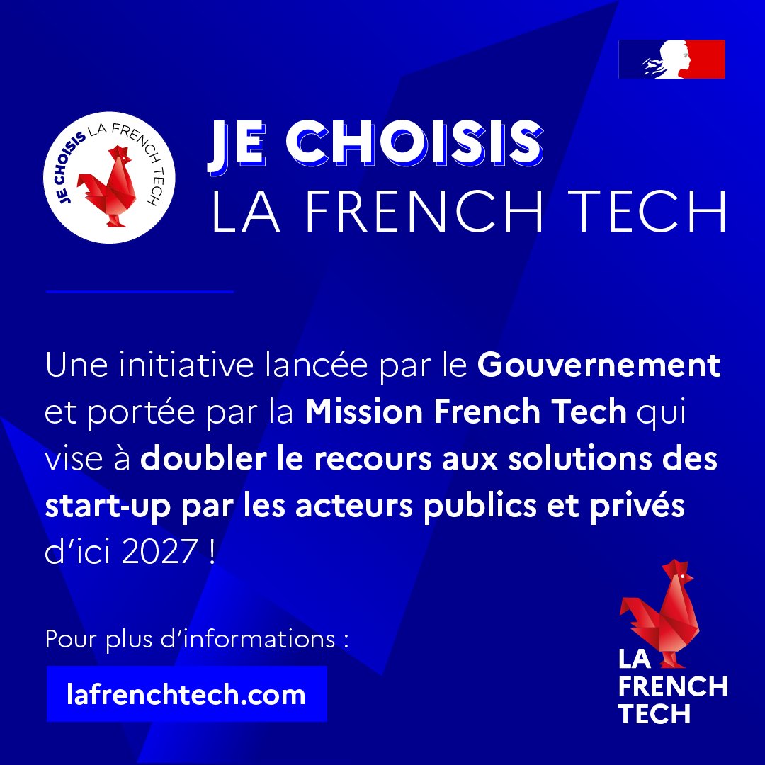 LaFrenchTech's tweet image. 🔴 #EnDirect  #VivaTech | 255 entreprises et 45 acteurs institutionnels s’engagent autour de la nouvelle initiative “#JeChoisislaFrenchTech” ! 🐓

Toutes les informations sur cette nouvelle initiative ici 👉 lafrenchtech.com/fr/la-france-a…