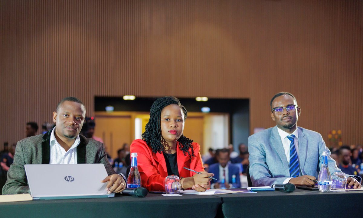 CMARwanda's tweet photo. Meet the Judges!

Introducing the esteemed panel of judges for the Capital Market University Challenge 2023 finale (left to right): Olivier Mugwaneza, Marcella Nikuze and Moses Asiimwe.

Their expertise and insights are shaping the competition incredibly.

#UniChallengeRw #RwOT https://t.co/rTFCf3ovm6