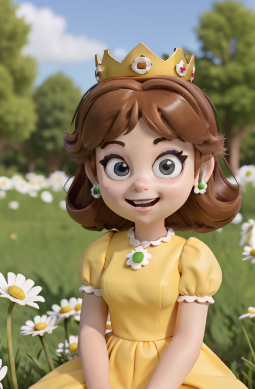 Hey look a Princess Daisy toy.
Mage likes her, she is cute.
Who next?

#PrincessDaisy #Daisy #supermario #mariomovie #Princesspeachfanart #fanart #PrincessPeach #claymation #nintendo #figurine #chibi