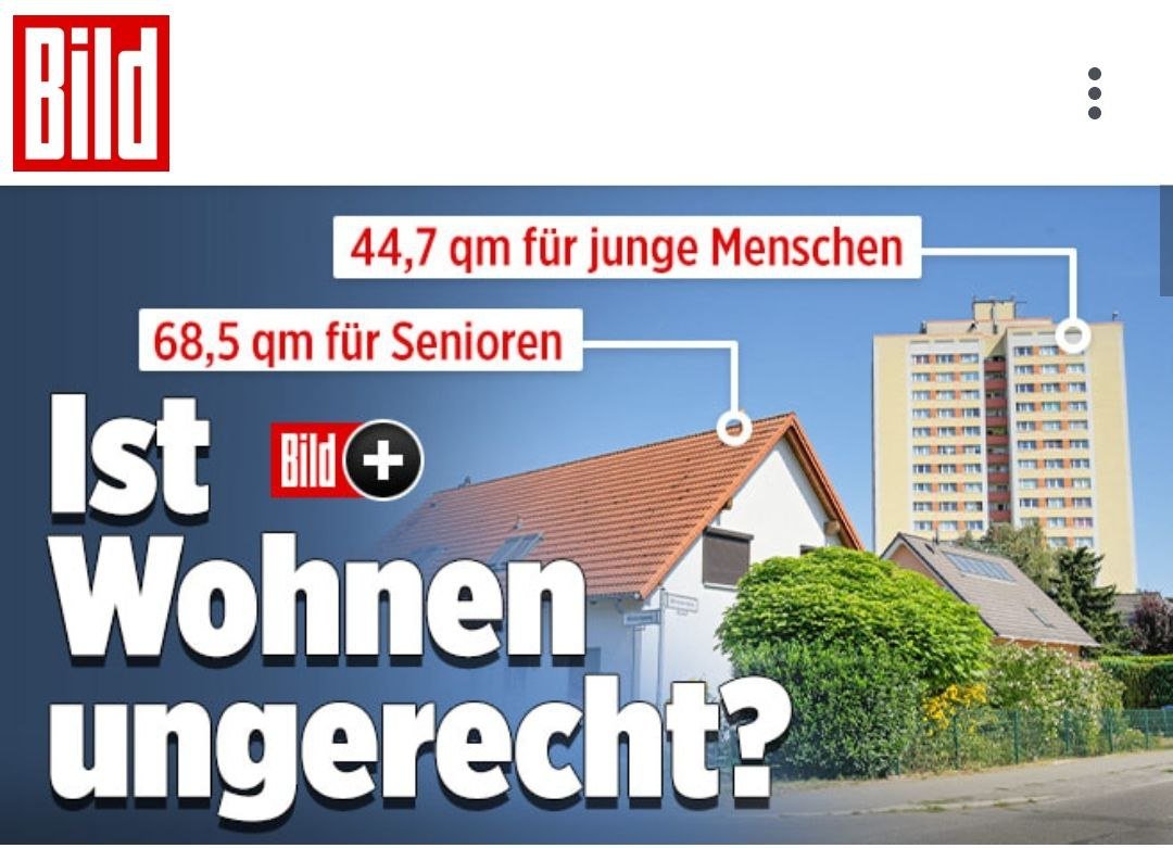 Miese #Hetze !
Hier wird der #Wohnraum von #Senioren, die ihr Leben lang gearbeitet haben, mit dem junger Menschen verglichen, die möglicherweise nie #Steuern gezahlt oder sich anderweitig #nützlich gemacht haben.🤔
#Enteignung #Existenzangst #Ideologie #Wohnungen #Rentner