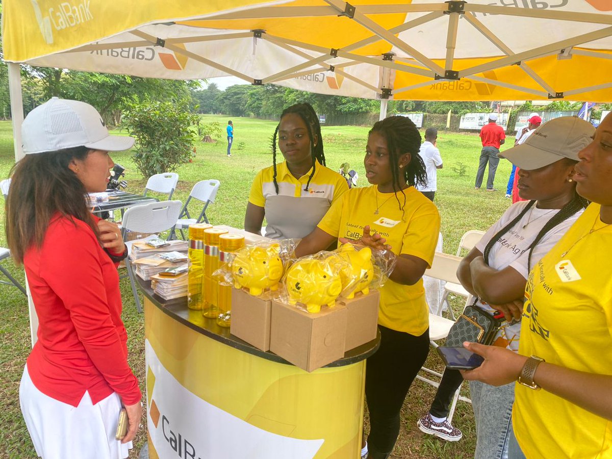 We are here at the ongoing 66th Asantehene Golf Tournament at the Royal Golf Club Kumasi. Stop by our stand if you're here and let's discuss business.👌🥰

#CalBank #ForwardTogether #Golf #ASHANTI