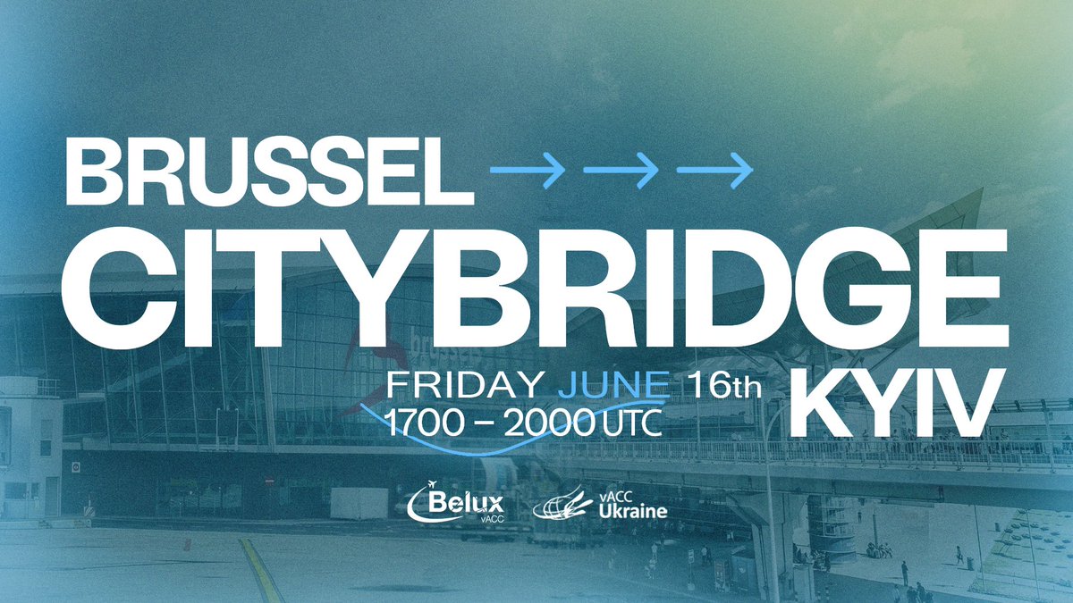 Join us this evening between 17z-20z and fly from Kyiv to Brussels or back!