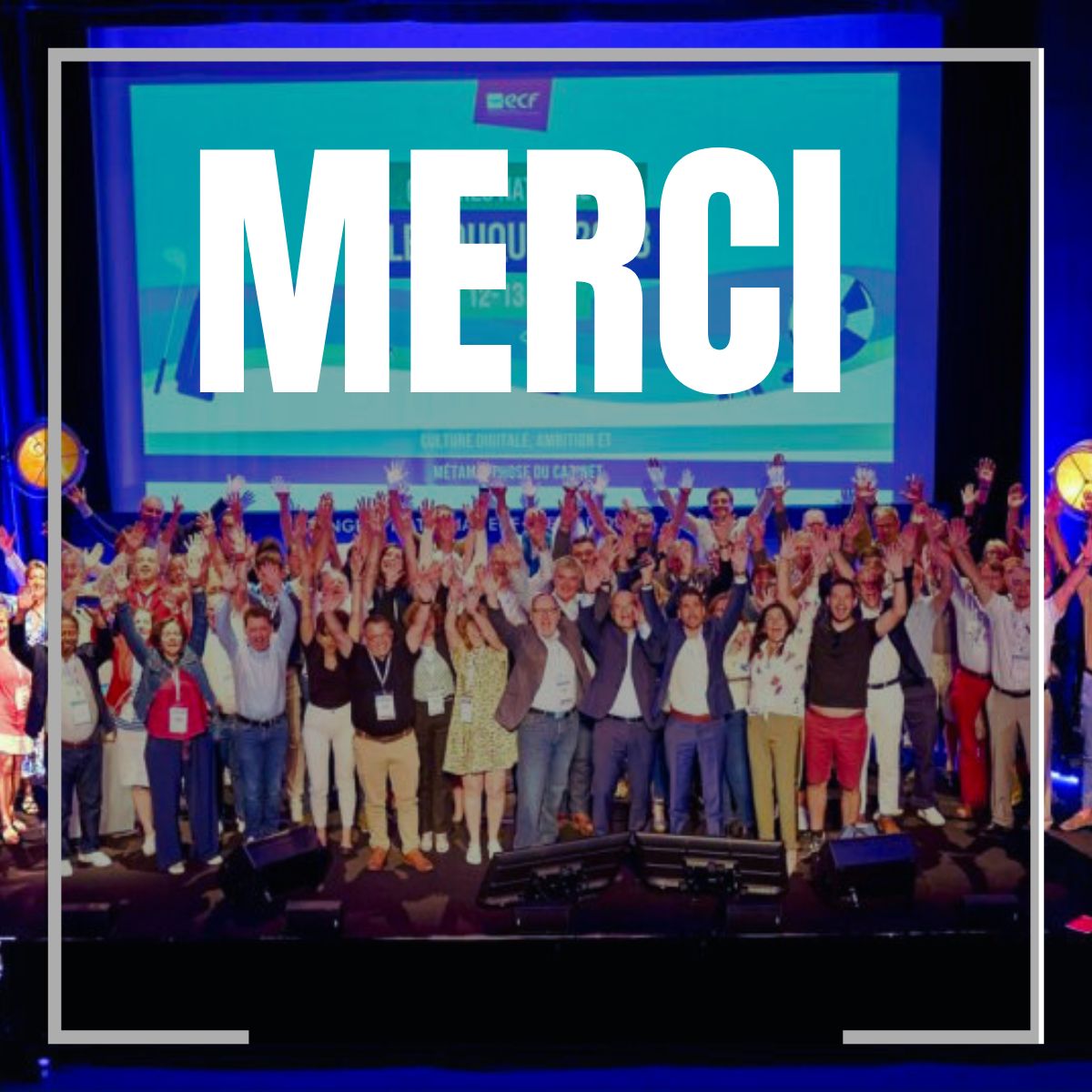 🔴 🙏 Un immense Merci à toutes et à tous (#congressistes, #partenaires ...) pour votre présence au 📍Touquet. Toute l'équipe du <a href="/syndicatECF/">ECF</a> vous remercie chaleureusement de votre enthousiasme lors de votre participation au #CongresECF. On a déjà hâte de vous revoir !