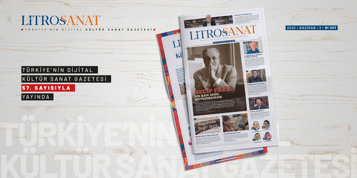 "Necip Fazıl bir şair değil mütefekkirdir" başlıklı röportajla okurlarını karşılayan Litros Sanat; birbirinden özgün dosya haberleri, röportajları ve  köşe yazılarıyla 57. sayısıyla yayında!     

57. sayıyı okumak için 👉litrossanat.com