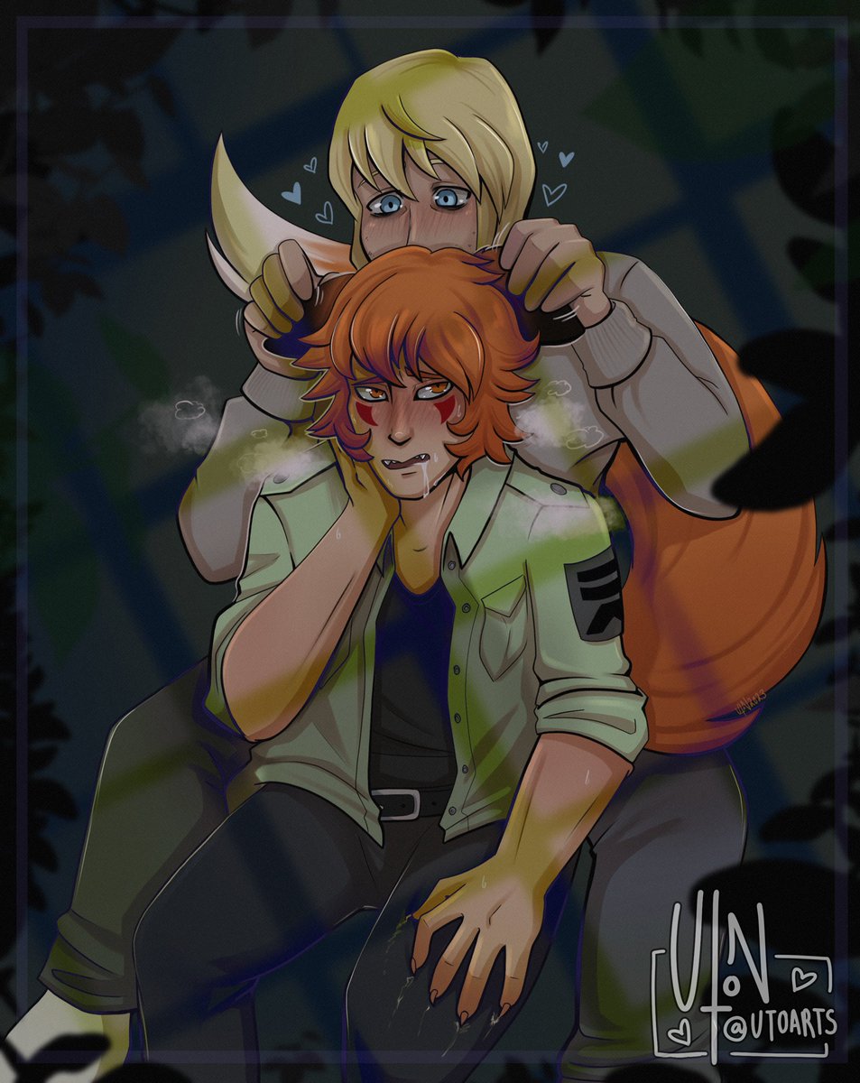 “Careful! That’s sensitive!”

Lawrence really likes how soft Ren’s ears are— and Ren likes how gentle Lawrence can be. 

#btd #boyfriendtodeath #lawrenceoleander #renhana #thepriceofflesh #tpof #btd2