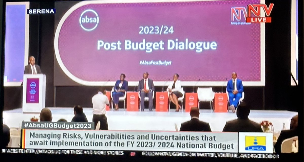 S_Kahumuza's tweet photo. One highlight from today’s #AbsaPostBudgetForum
Systems must work together, so
Gov’t, NGOs etc must take an integrated approach to dev’t. We can’t target a few, with an expectation to grow the whole economy - @newsUMA chief Ezra Muhumuza
#AbsaPostBudgetForum https://t.co/pGcmQKp4Iq