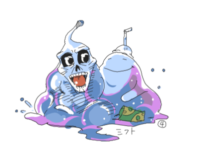 「暑いから涼しげな二体描いたら混ざった 」|ミフトのイラスト