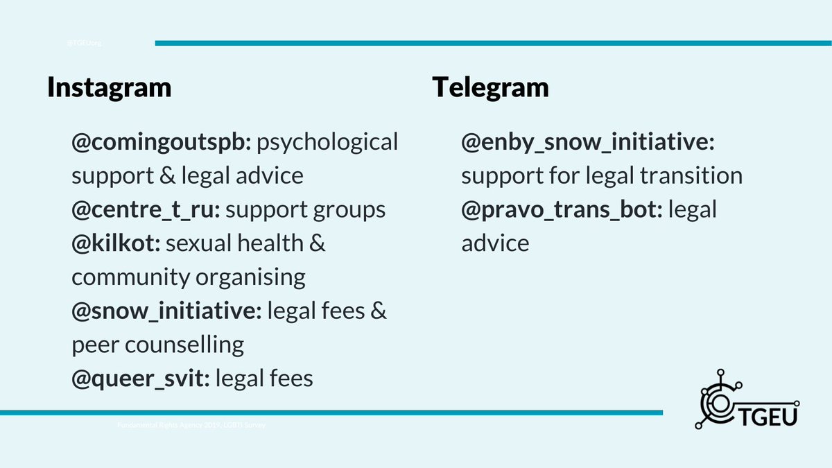 TGEUorg's tweet photo. 4/ What can you do?
Legal transition is still possible before the bill passes.
Reach out for help or donate to organisations providing urgent support to trans people in Russia and Russia occupied Ukrainian territories.
#transresources https://t.co/zAqRCuDNlY