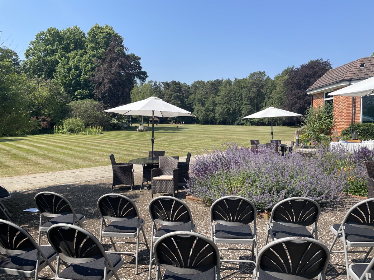 All set for Open Morning. Not a bad setting for the parents looking to see what we offer ⁦@StNeotsPrep⁩. #thestneotsway