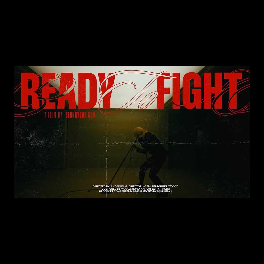 woahpils's tweet image. DAY 5 of #7DaysOfKpopEdits

mv title card of a non title track:
🎸 woodz - ready to fight 

#우즈 #조승연 #WOODZ
