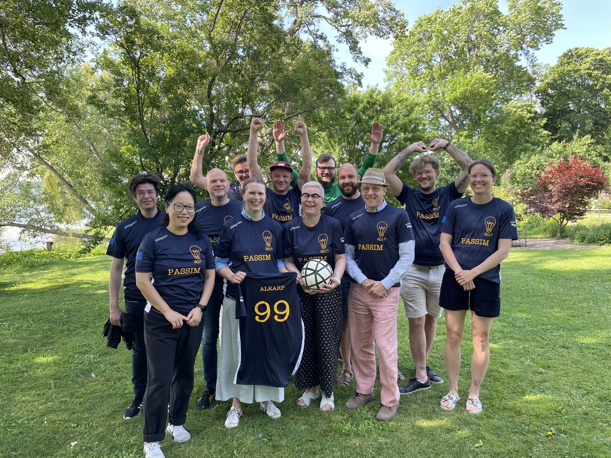 What can I say? After six years of work, four workshops, articles published and in the pipeline, new ideas and networks, we end ⁦@passimproject⁩ on a high note (in ourPASSIM jerseys). Thanks guys! 🫶Continue to work hard and play hard! I will.