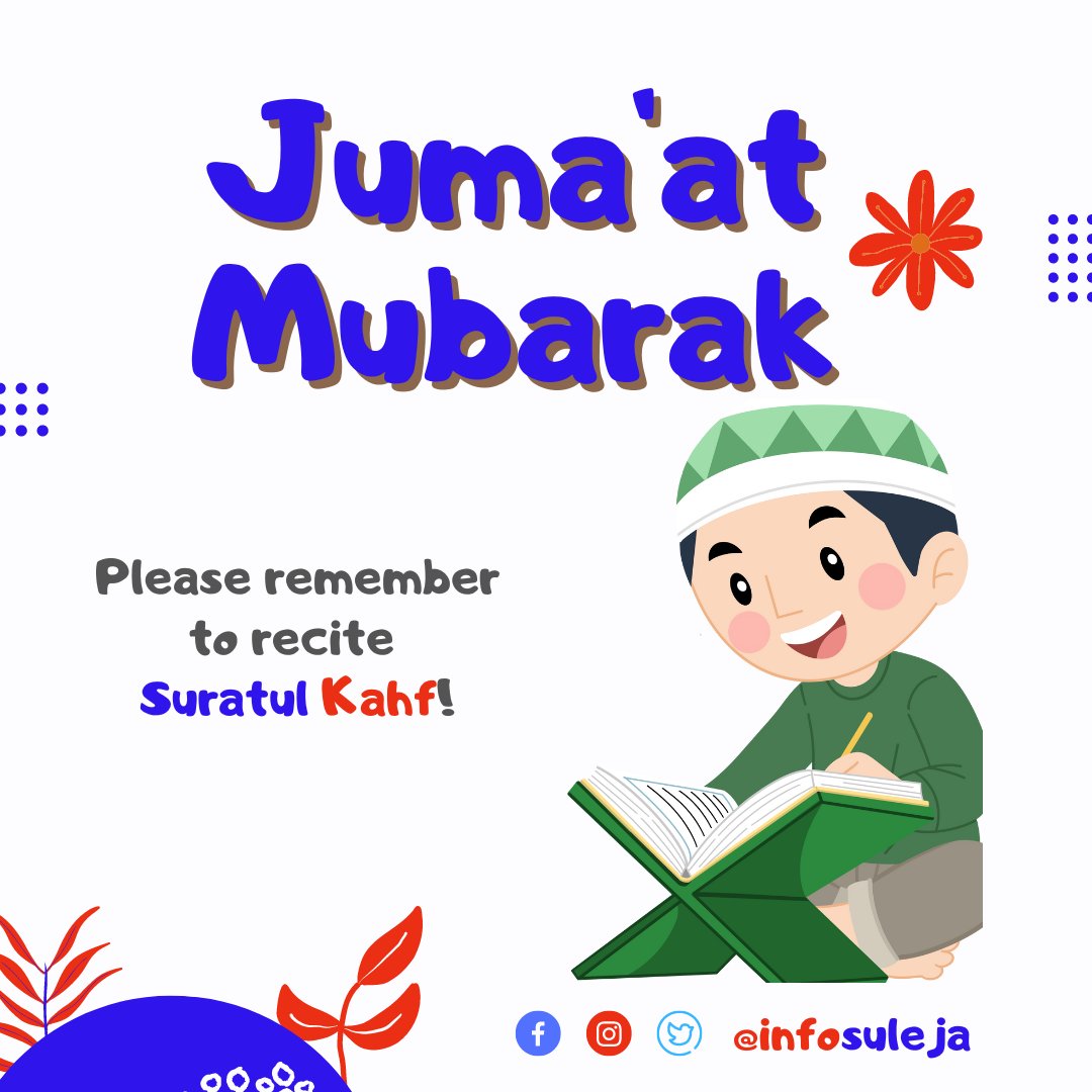 InfoSuleja's tweet photo. Juma'at is a reminder of the power of worship, reflection, and community. May it bring us closer to Allah and inspire us to be better Muslims.

Juma'at Mubarak! https://t.co/jwqnxjZxMT