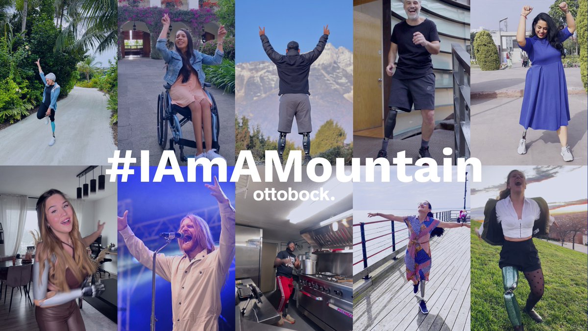 ottobockHQ_en's tweet photo. “I am a mountain​, and down in the valley below​, is all that I've overcome."  We just can’t get enough of these powerful lyrics from #SamRyder. 🏔️💙🦾 Did you know that 'Mountain' was inspired by our user’s stories? Background on #IAmAMountain: https://t.co/r5b7RCfj4e https://t.co/hHta1KXt4Z