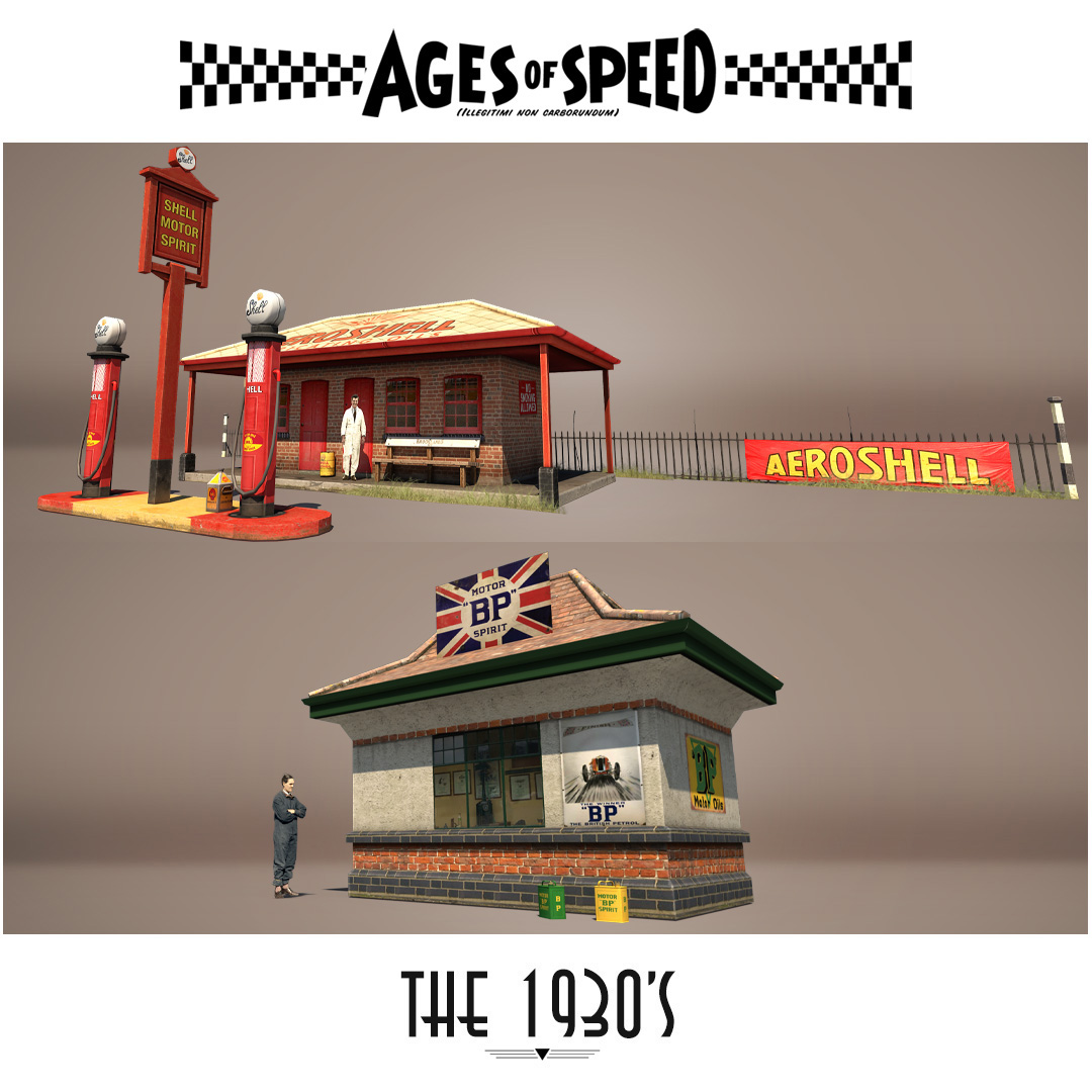 Cars need fuel. Couple of period petrol stations.

macspeedee.com

#racing #simracing #simracer #racingsimulator #indiegame #agesofspeed #macspeedee #retromotorsport #racingcar #historicmotorsport #classiccars #unity #3dmodel #prewarcar #prewarcars