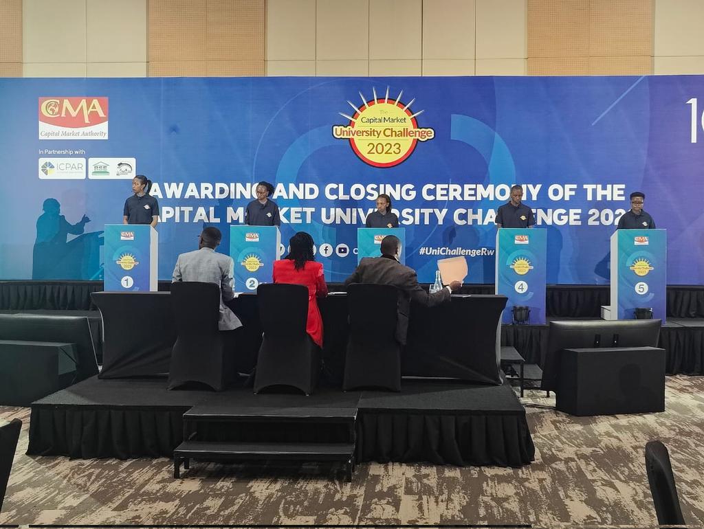 PowerFMRwanda's tweet image. Quiz session where winners at provincial level are being asked multiple choice questions live. 

#UniChallengeRw #10thEdition