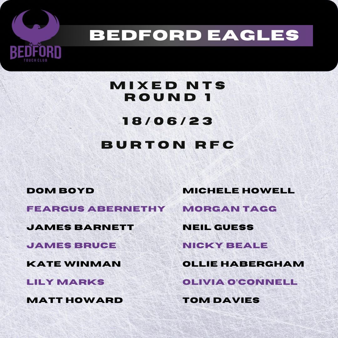 Round 1 of mixed DNTS this Sunday. We are pleased to announce our team. <a href="/EnglandTouch/">England Touch</a>