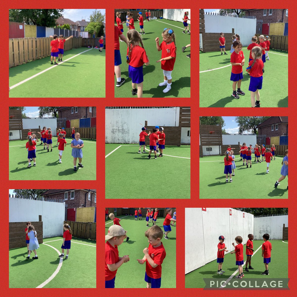 This week in PE 1Mc practised rolling the ball, we had lots of fun in the sun with coach Noah ☀️🥎🏃‍♀️🏃 #lovelearnshine #stmcpspe