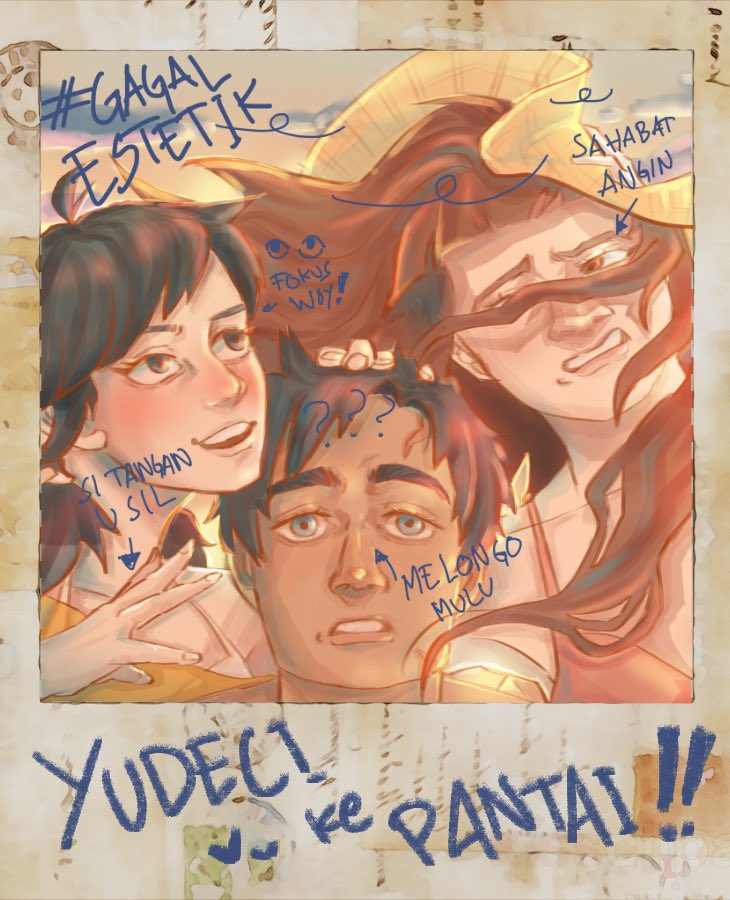 Beach pic gone wrong 📸

(Yes, Yudha snapped the photo before everyone’s ready) 😂

#originalcharacters