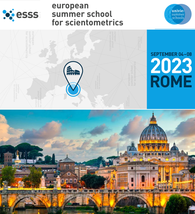 SilviaCDobre's tweet photo. 📢European #SummerSchool for #Scientometrics #ESSS23 #ESSS2023
📅4 - 8 September
📌🌍Rome
🏛️ Sapienza Università di Roma @SapienzaRoma
▶️ https://t.co/wf2X7abfd9
🎟️https://t.co/kXyM088X1V
#bibliometrics #AcademicTwitter https://t.co/ueEeDucH63