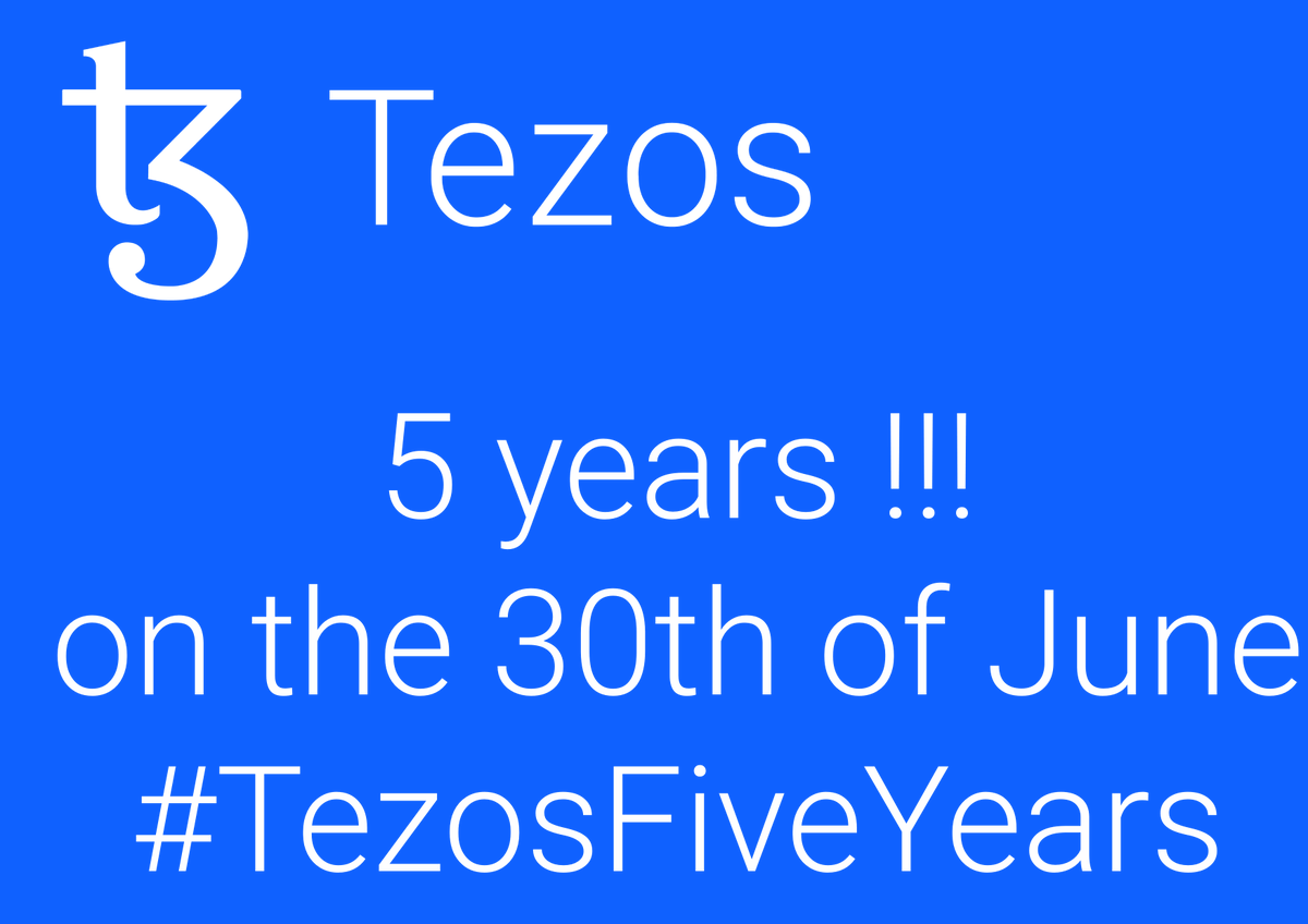 🎁🎉🎈🎁🎉🎈

Only 14 days left...

Dear Tezos fam,

Let's Celebrate! 
Run, Swim, Walk, Cycle, Jump etc. where-ever you are in the world on Friday the 30th of June.
Register, by sending me your tz-account. RT's are appreciated.

1/
#TezosFiveYears #Tezos #blockchainEvolving